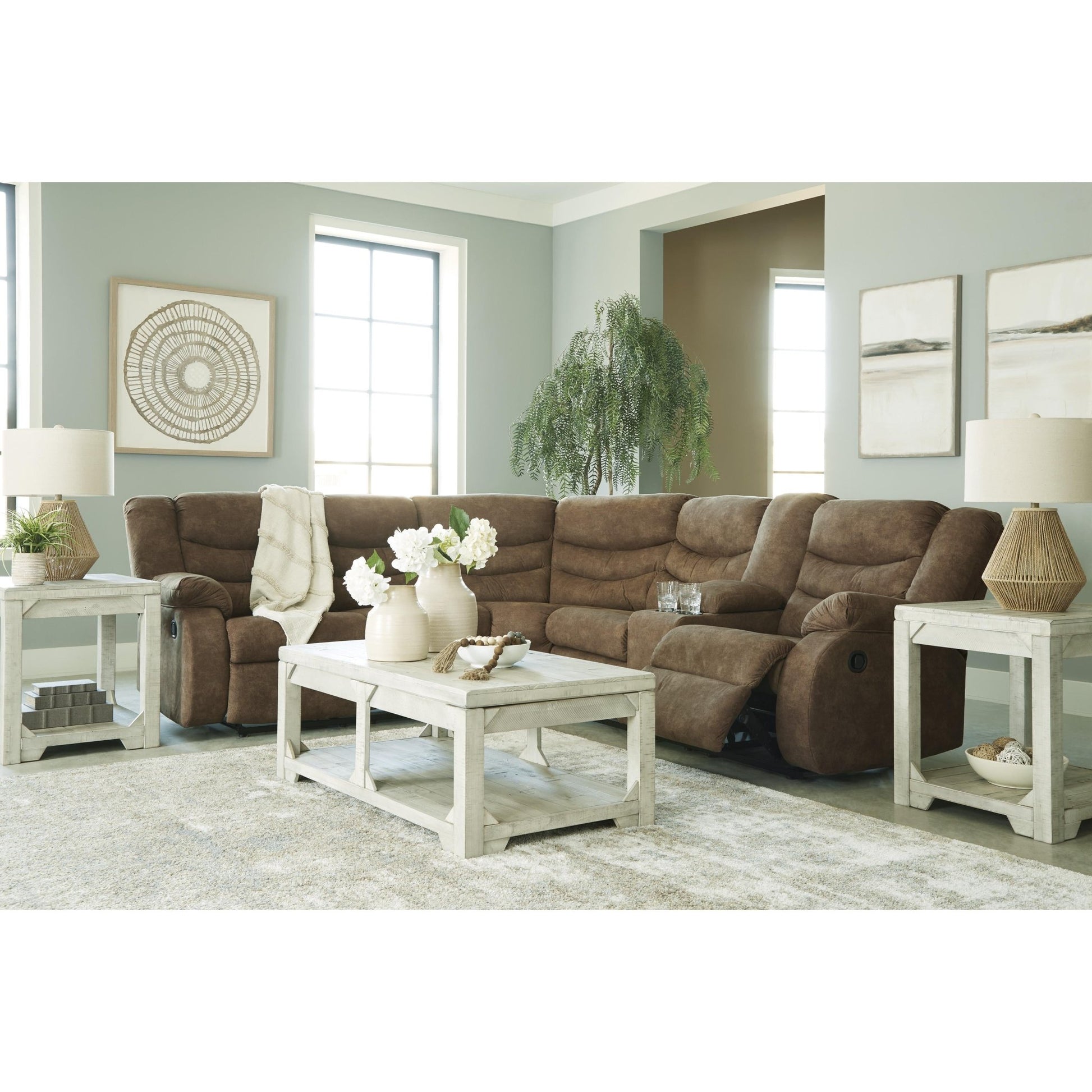 Signature Design by Ashley Partymate 36902S1 2 pc Reclining Sectional - American Furniture of Slidell