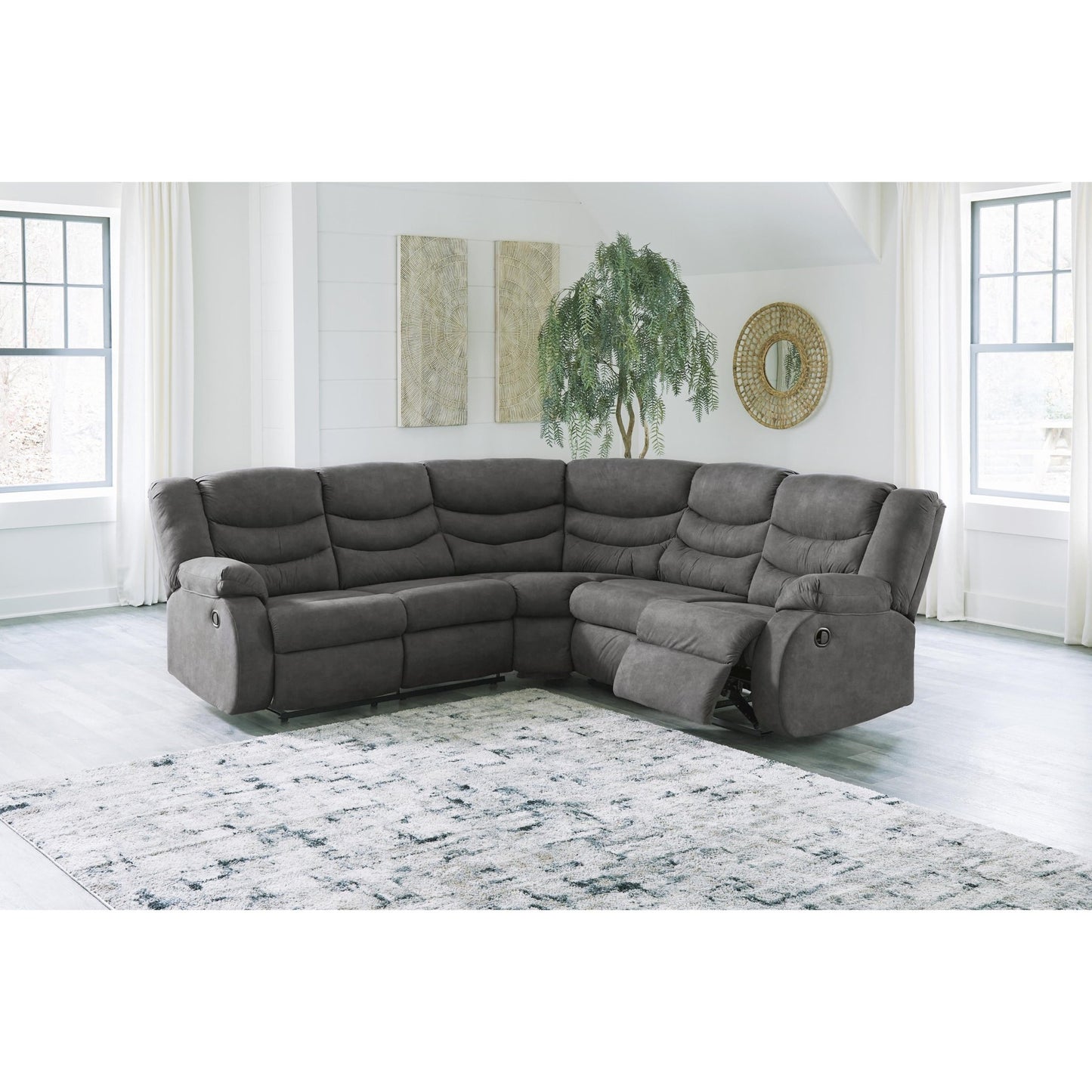 Signature Design by Ashley Partymate 36903S2 2 pc Reclining Sectional - American Furniture of Slidell