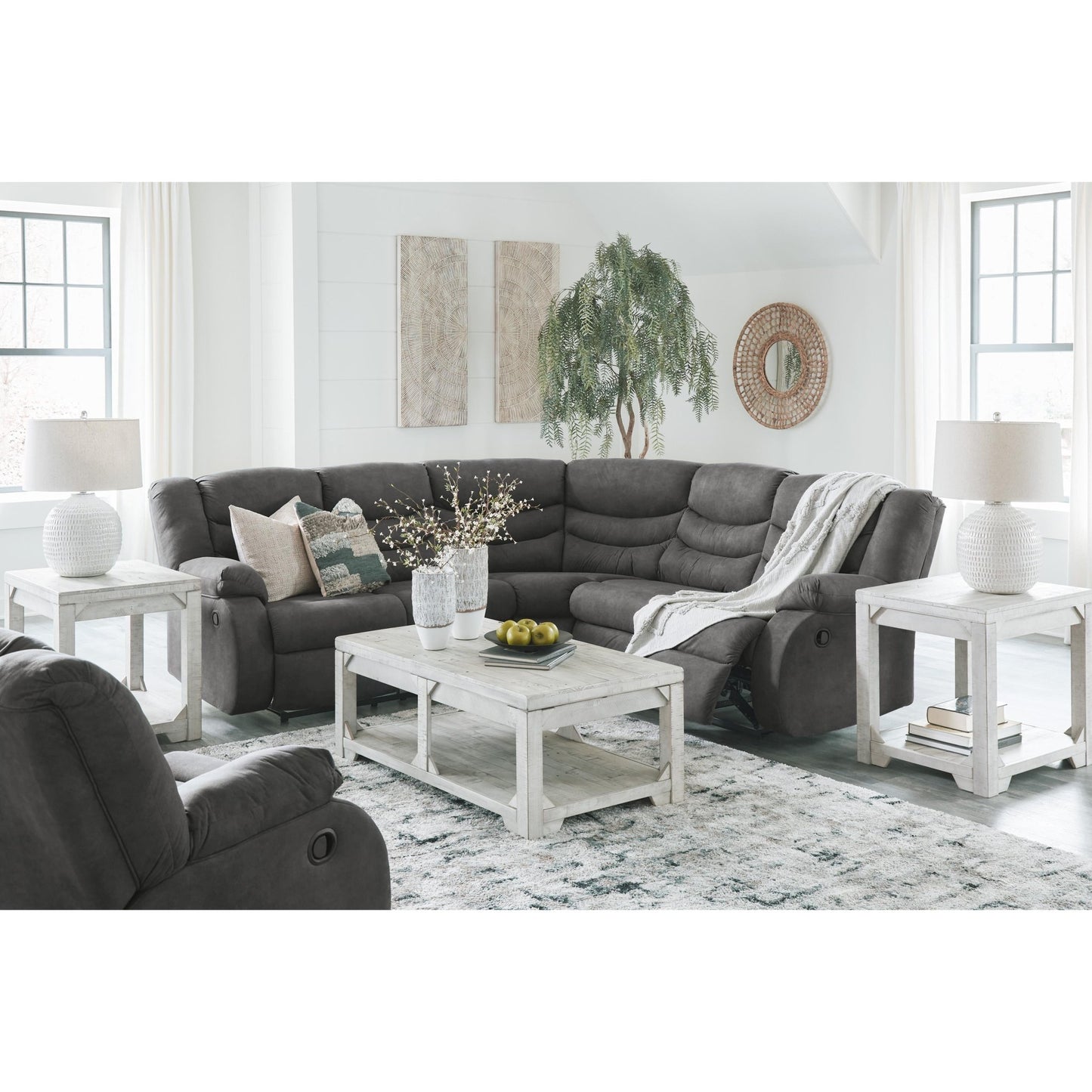 Signature Design by Ashley Partymate 36903S2 2 pc Reclining Sectional - American Furniture of Slidell