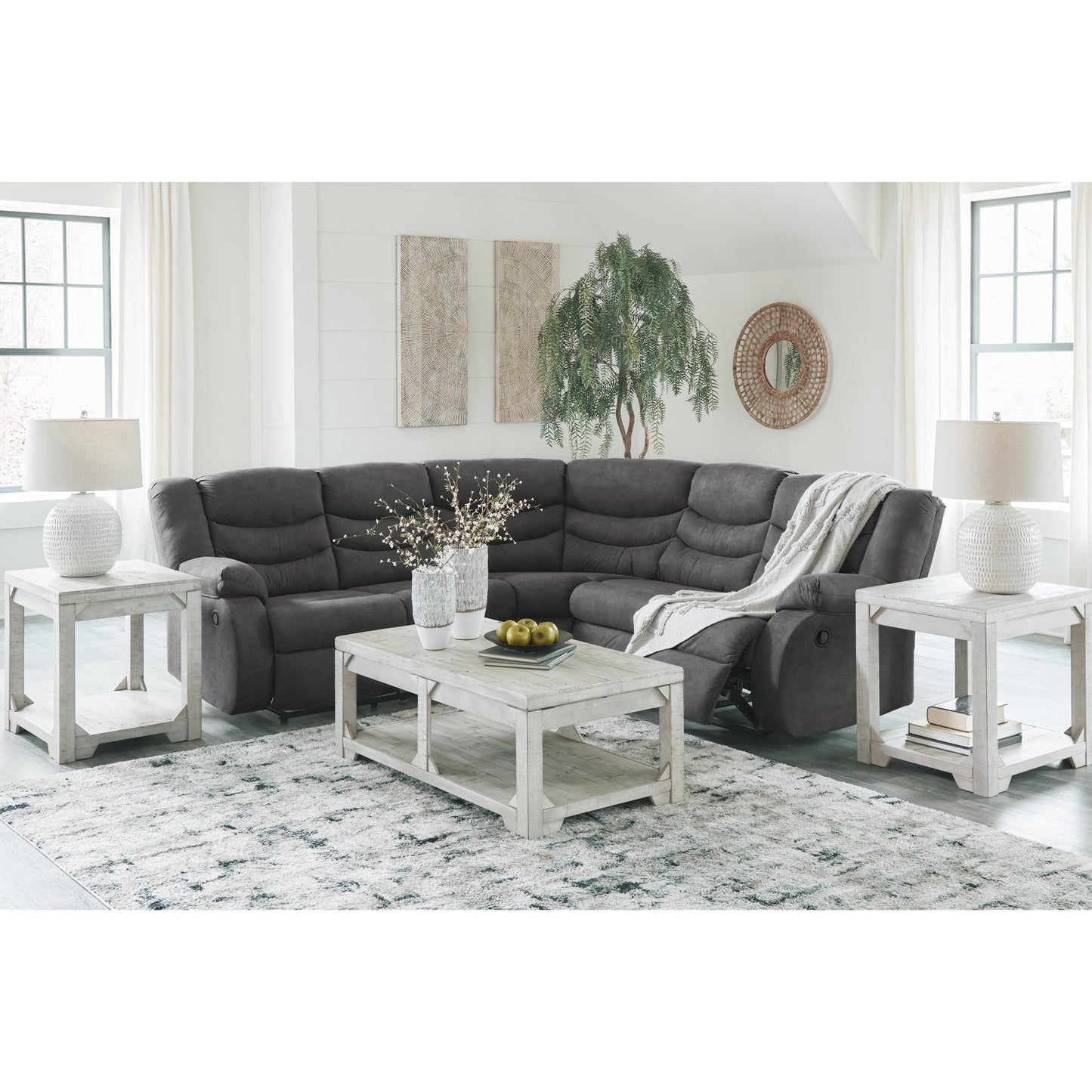 Signature Design by Ashley Partymate 36903S2 2 pc Reclining Sectional - American Furniture of Slidell