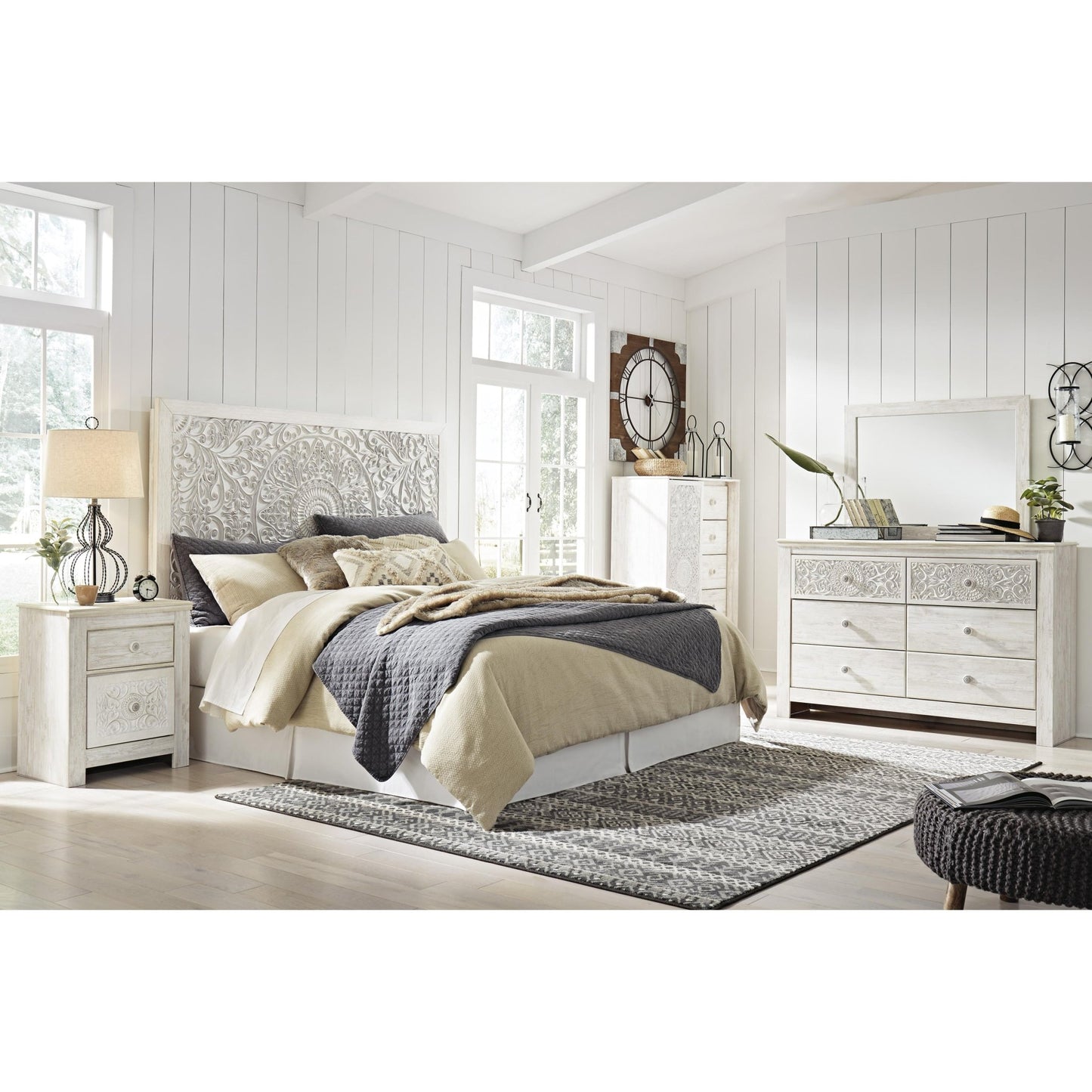 Signature Design by Ashley Paxberry B181 - 58 King Panel Headboard - American Furniture of Slidell
