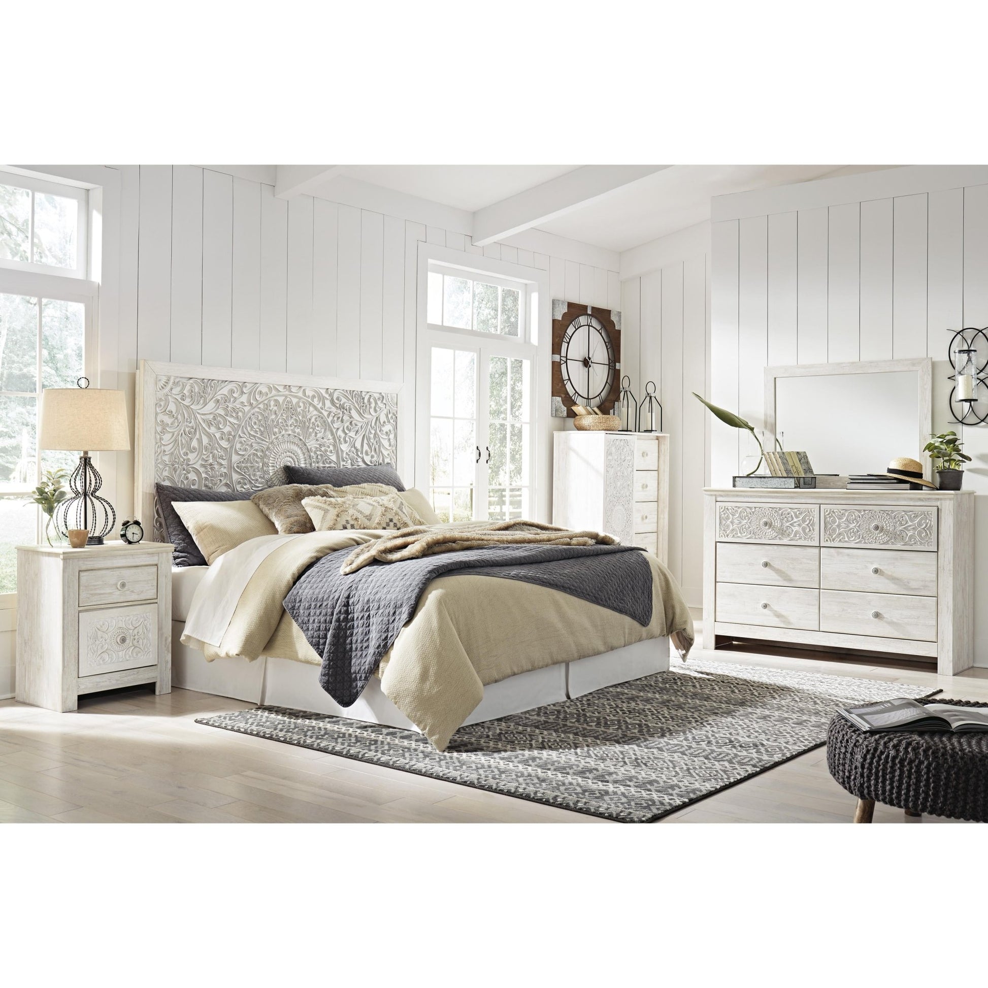 Signature Design by Ashley Paxberry B181 - 58 King Panel Headboard - American Furniture of Slidell