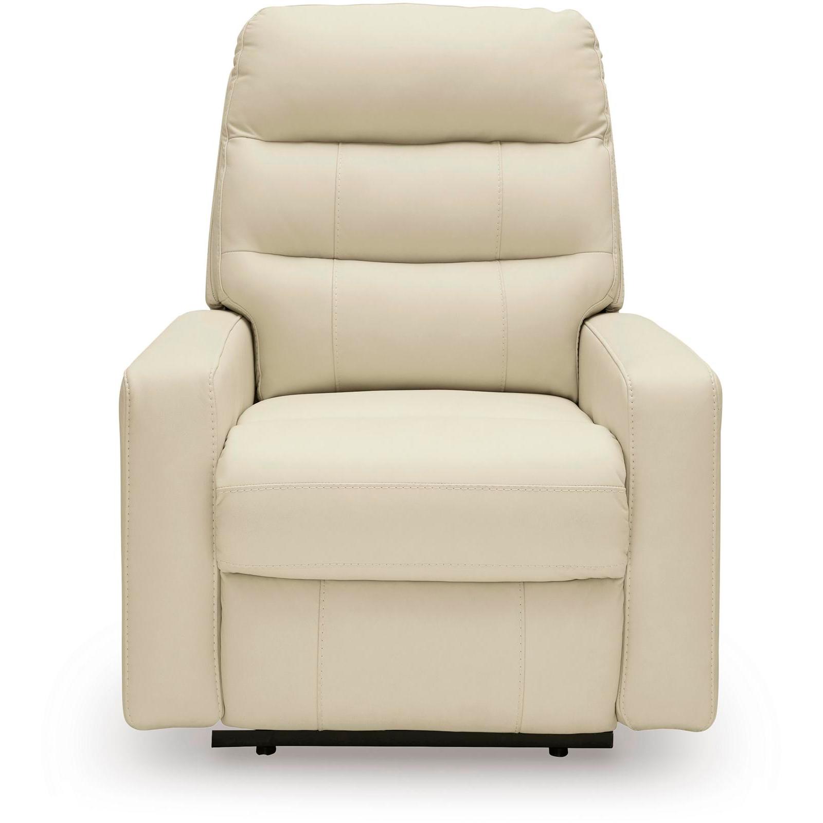 Signature Design by Ashley Pennacle Pier Power Leather Match Recliner PCU1350213 - American Furniture of Slidell