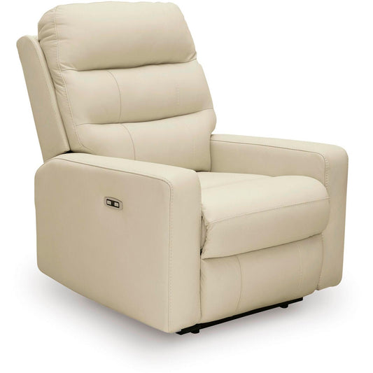 Signature Design by Ashley Pennacle Pier Power Leather Match Recliner PCU1350213 - American Furniture of Slidell