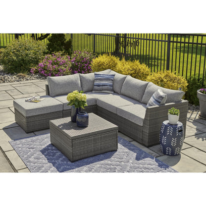 Signature Design by Ashley Petal Road P297 - 070 Loveseat Sectional/Ottoman/Table Set - American Furniture of Slidell