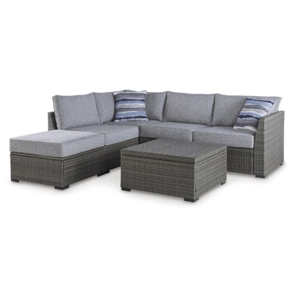 Signature Design by Ashley Petal Road P297 - 070 Loveseat Sectional/Ottoman/Table Set - American Furniture of Slidell