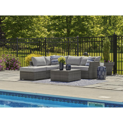Signature Design by Ashley Petal Road P297 - 070 Loveseat Sectional/Ottoman/Table Set - American Furniture of Slidell