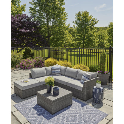 Signature Design by Ashley Petal Road P297 - 070 Loveseat Sectional/Ottoman/Table Set - American Furniture of Slidell