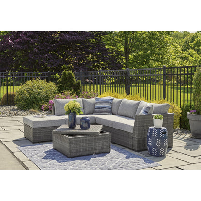Signature Design by Ashley Petal Road P297 - 070 Loveseat Sectional/Ottoman/Table Set - American Furniture of Slidell