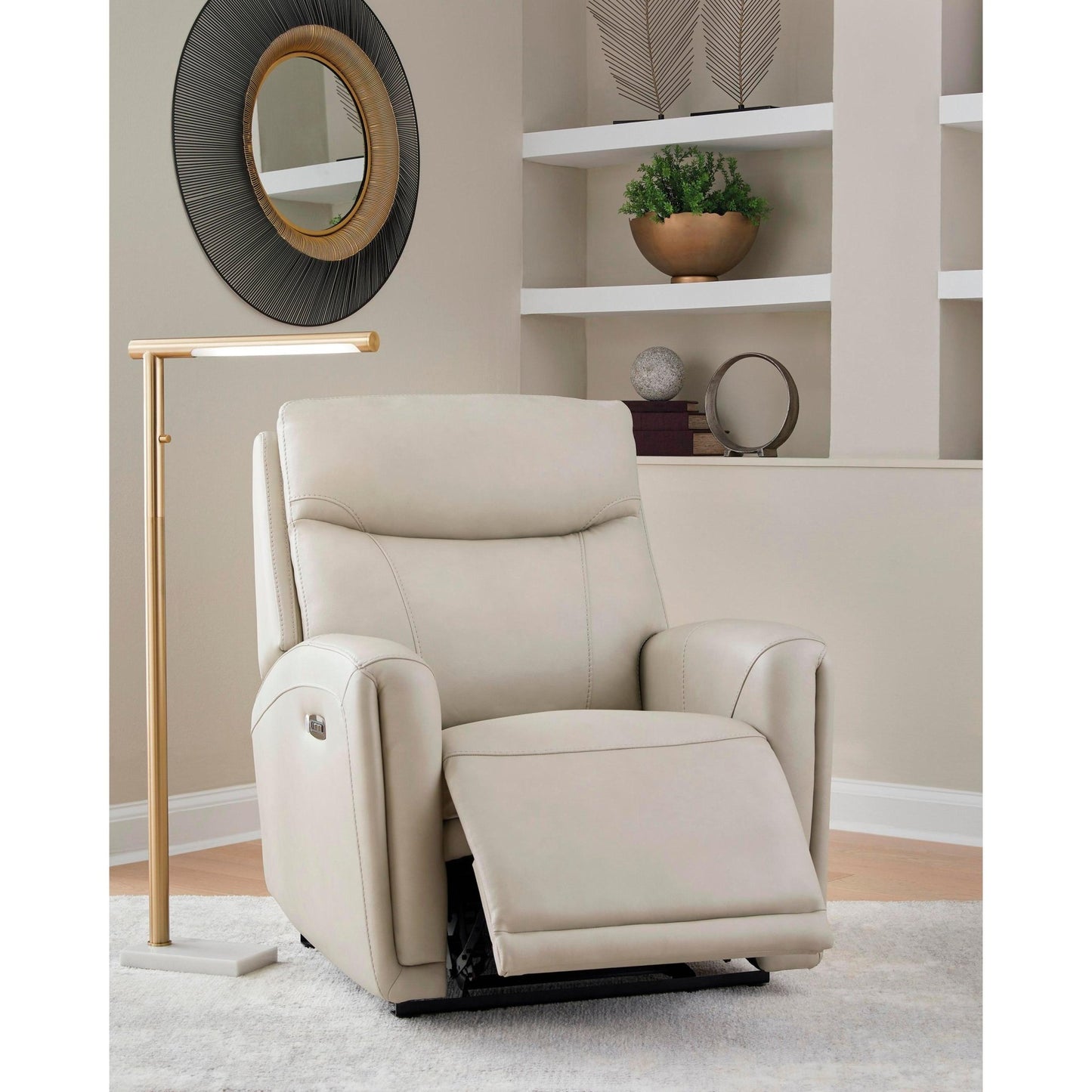 Signature Design by Ashley Pincara Power Leather Match Recliner PCU1380042 - American Furniture of Slidell