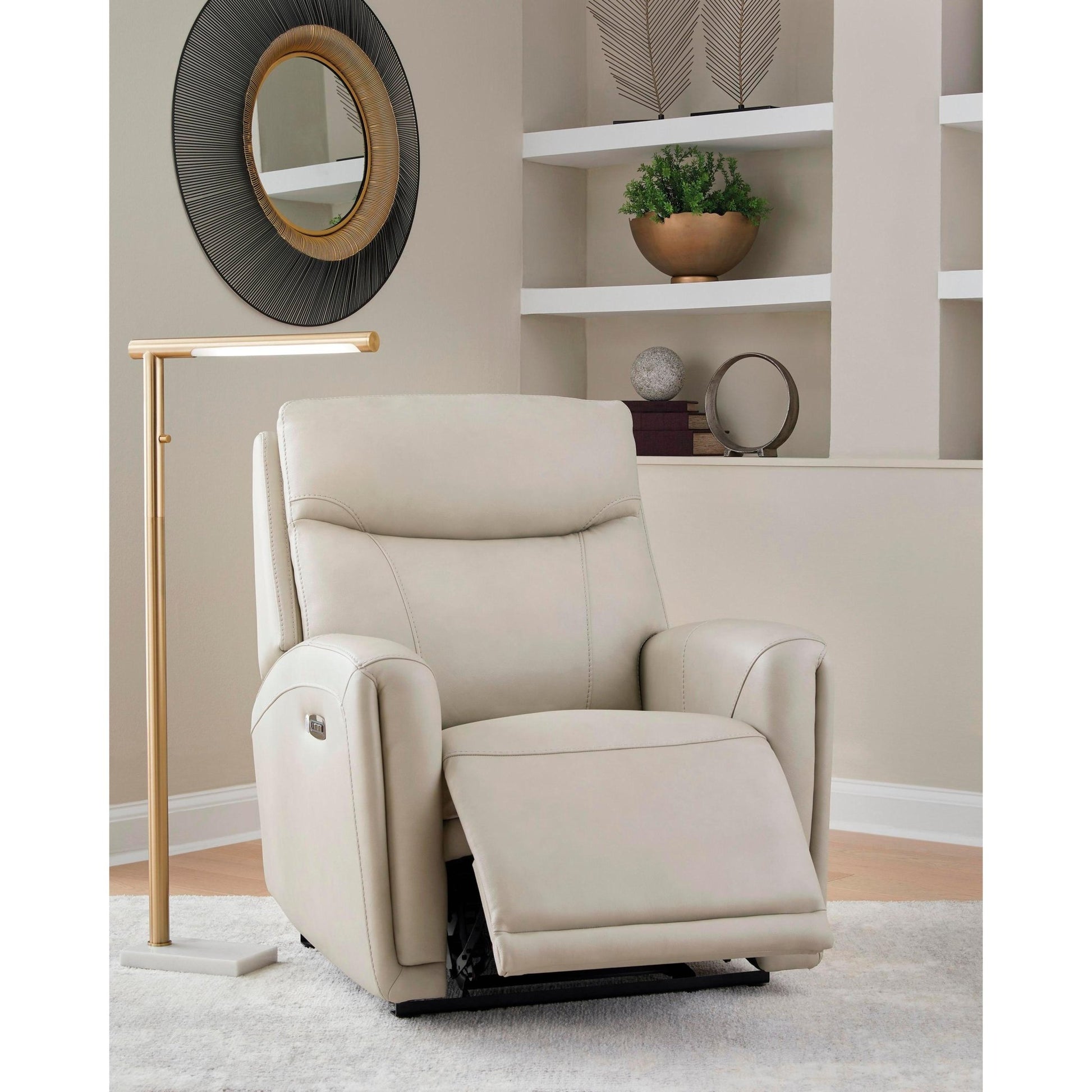 Signature Design by Ashley Pincara Power Leather Match Recliner PCU1380042 - American Furniture of Slidell