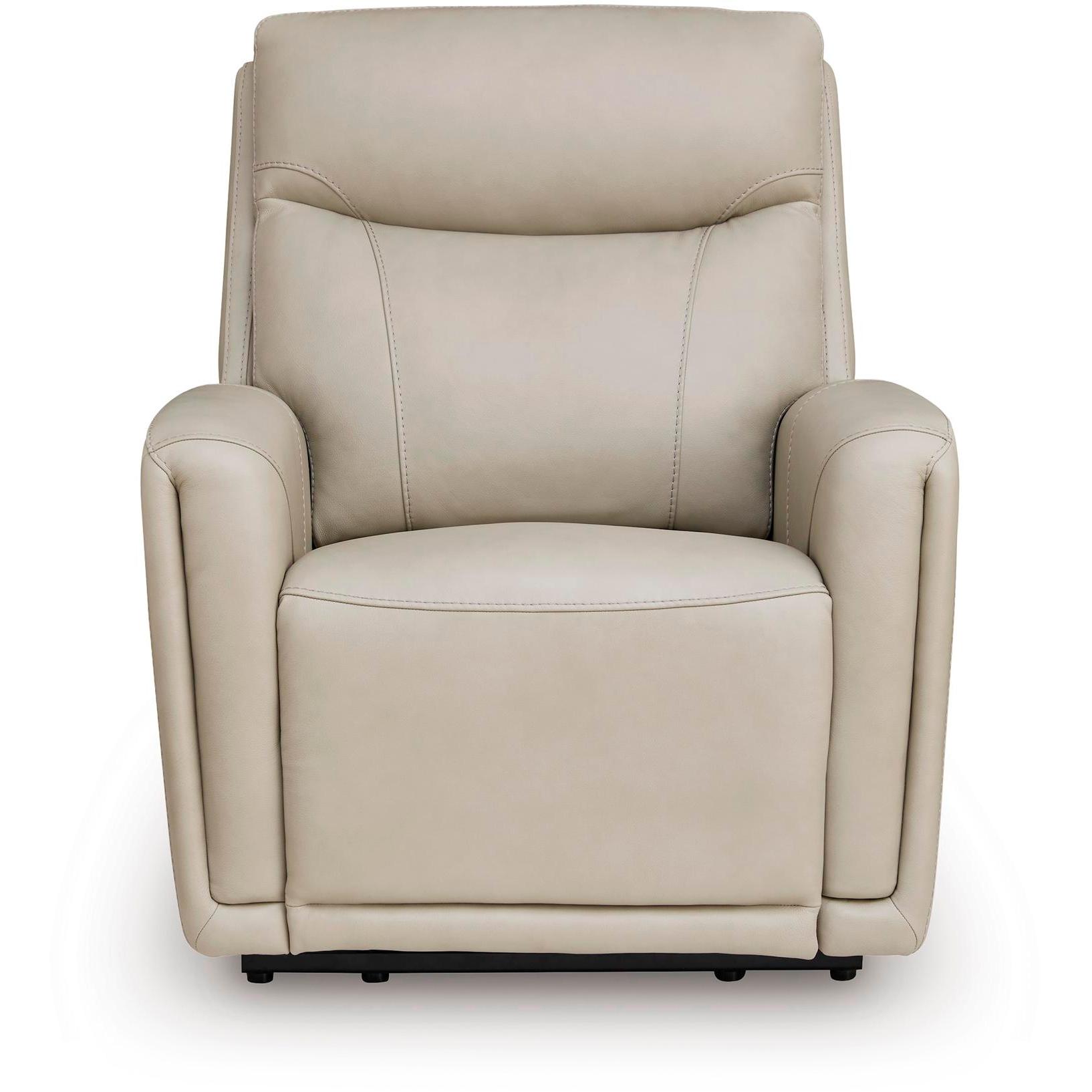 Signature Design by Ashley Pincara Power Leather Match Recliner PCU1380042 - American Furniture of Slidell