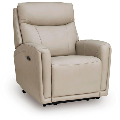Signature Design by Ashley Pincara Power Leather Match Recliner PCU1380042 - American Furniture of Slidell