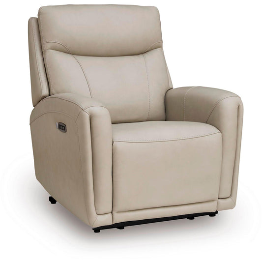 Signature Design by Ashley Pincara Power Leather Match Recliner PCU1380042 - American Furniture of Slidell