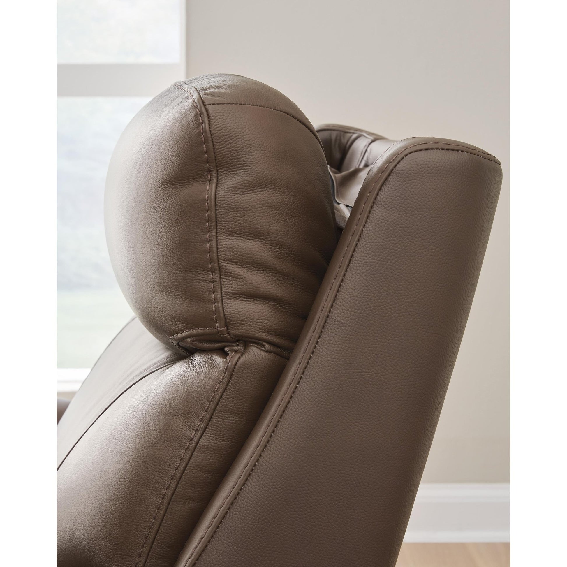 Signature Design by Ashley Pincara Power Leather Match Recliner PCU1380242 - American Furniture of Slidell
