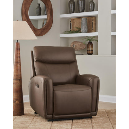 Signature Design by Ashley Pincara Power Leather Match Recliner PCU1380242 - American Furniture of Slidell