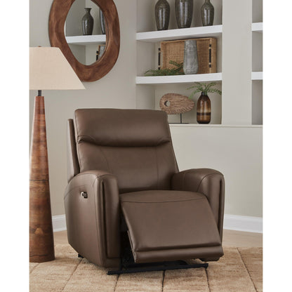 Signature Design by Ashley Pincara Power Leather Match Recliner PCU1380242 - American Furniture of Slidell