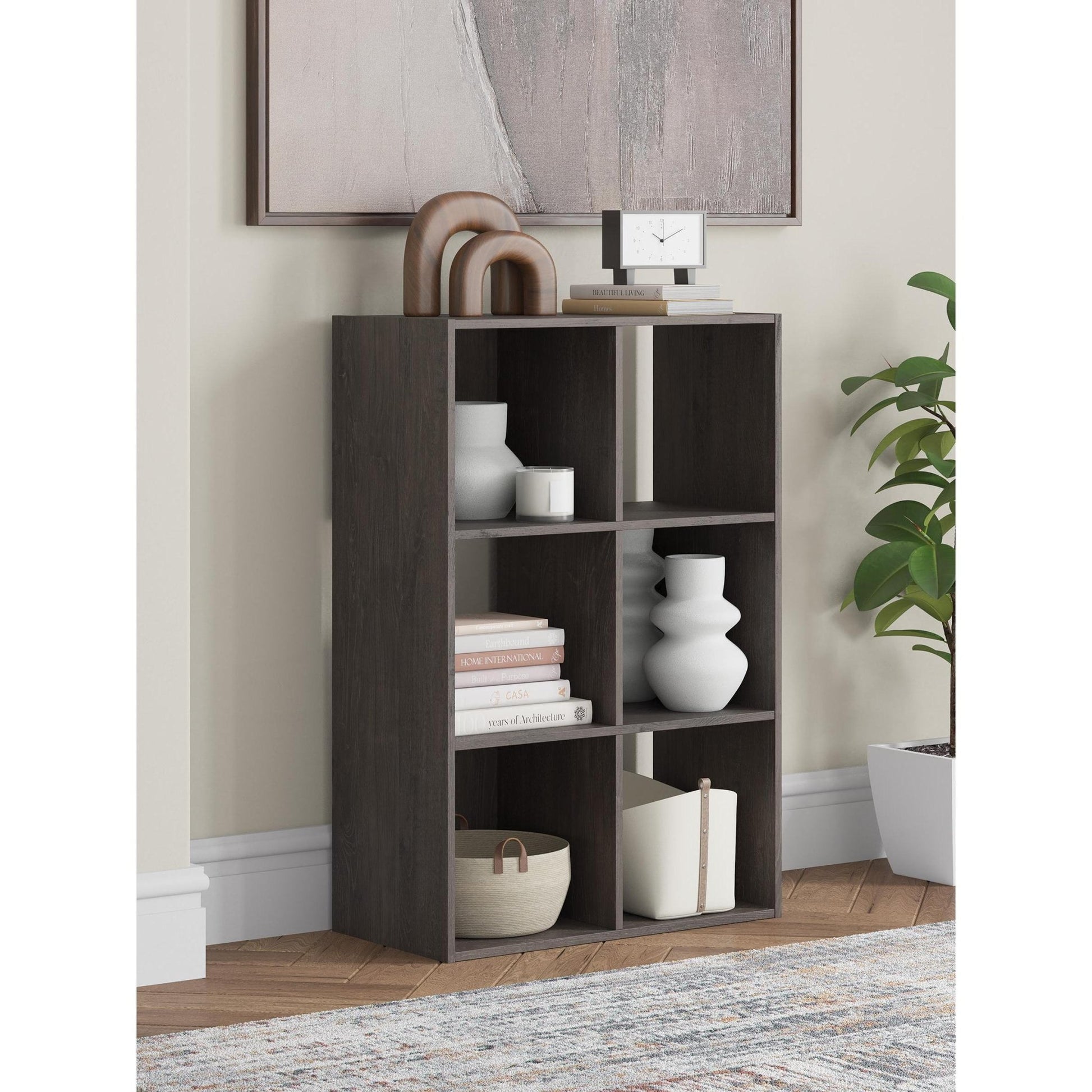 Signature Design by Ashley Piperton EA5514 - 3X2 Six Cube Organizer - American Furniture of Slidell