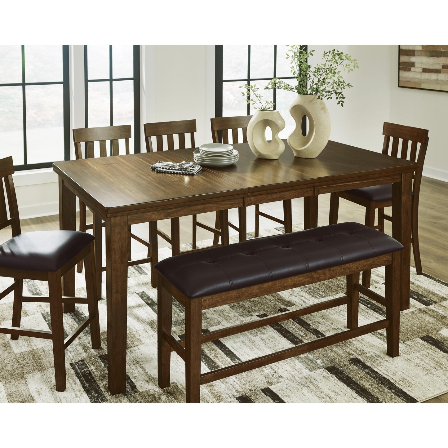 Signature Design by Ashley Ralene D594 - 09 Double Counter Upholstered Bench - American Furniture of Slidell