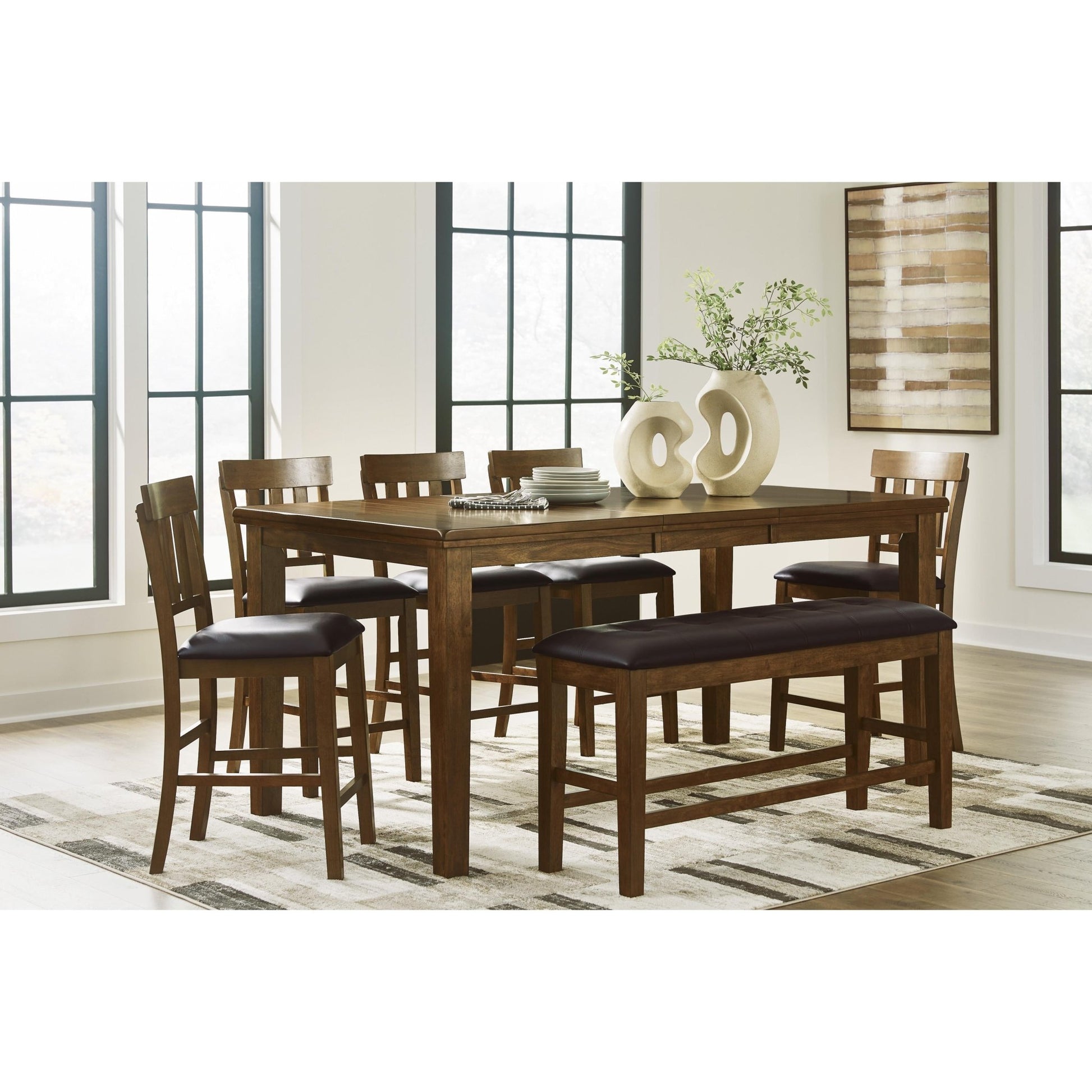 Signature Design by Ashley Ralene D594 - 09 Double Counter Upholstered Bench - American Furniture of Slidell