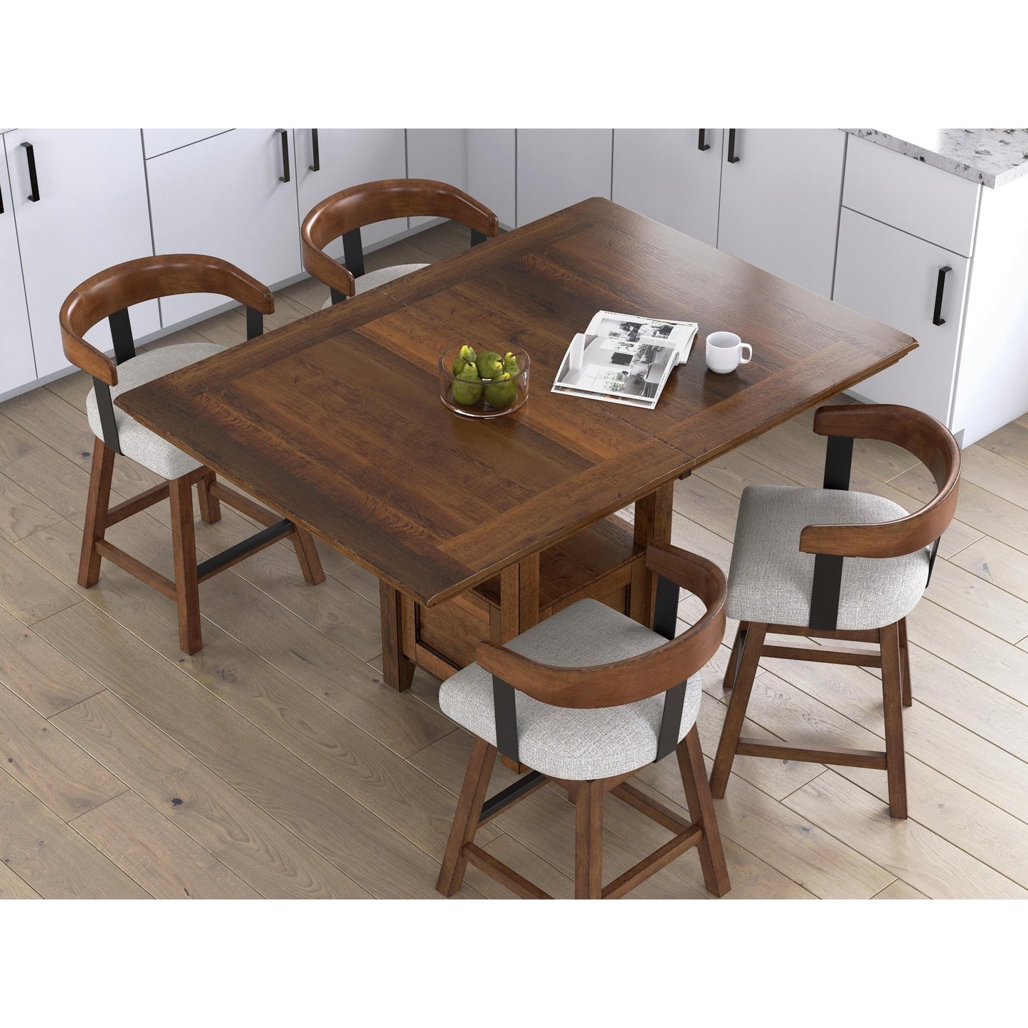 Signature Design by Ashley Ralene D594 - 224 Upholstered Swivel Barstool - American Furniture of Slidell