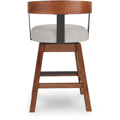 Signature Design by Ashley Ralene D594 - 224 Upholstered Swivel Barstool - American Furniture of Slidell