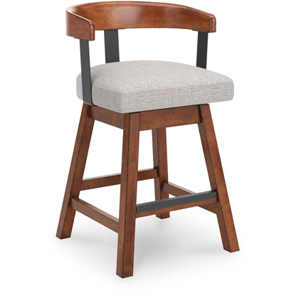 Signature Design by Ashley Ralene D594 - 224 Upholstered Swivel Barstool - American Furniture of Slidell