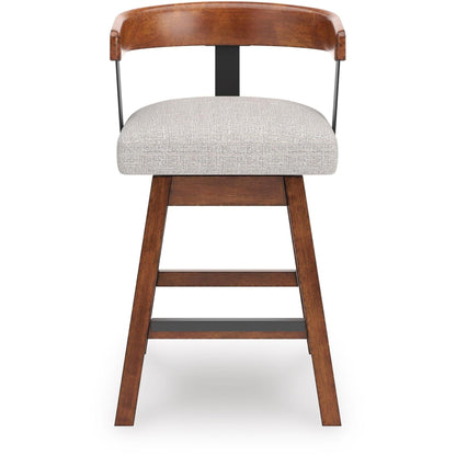 Signature Design by Ashley Ralene D594 - 224 Upholstered Swivel Barstool - American Furniture of Slidell