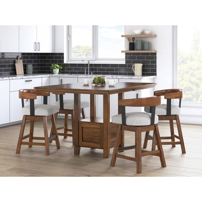 Signature Design by Ashley Ralene D594 - 224 Upholstered Swivel Barstool - American Furniture of Slidell