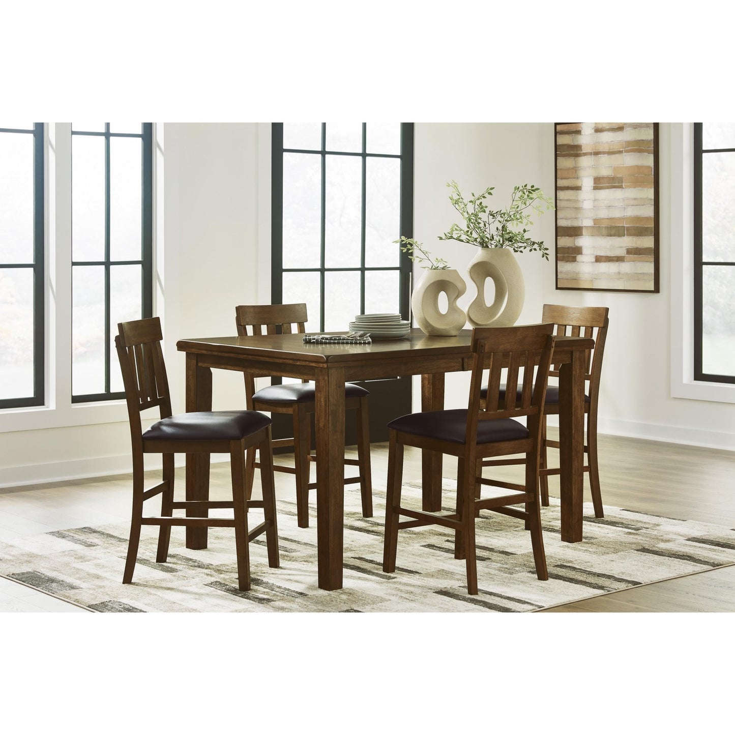 Signature Design by Ashley Ralene D594 - 32 Dining Room Counter Butterfly Extension Table - American Furniture of Slidell