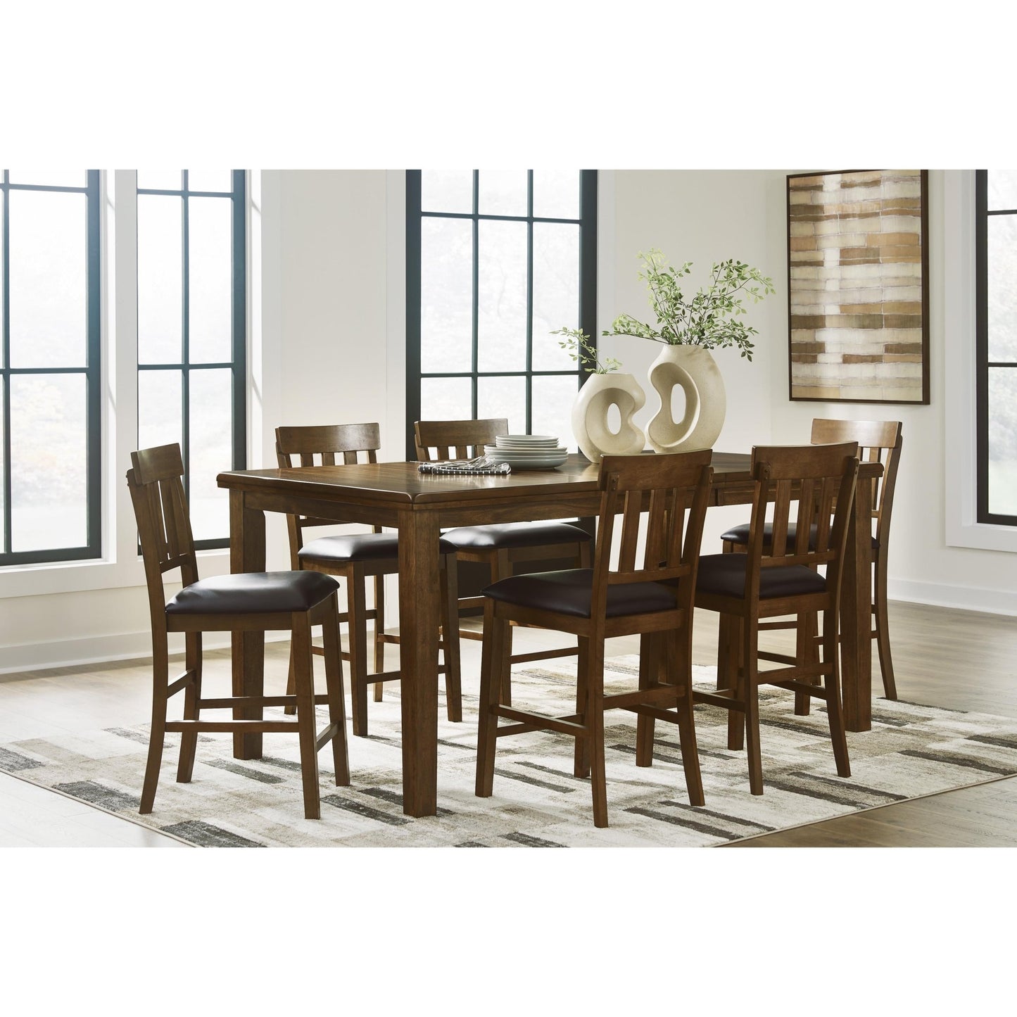 Signature Design by Ashley Ralene D594 - 32 Dining Room Counter Butterfly Extension Table - American Furniture of Slidell