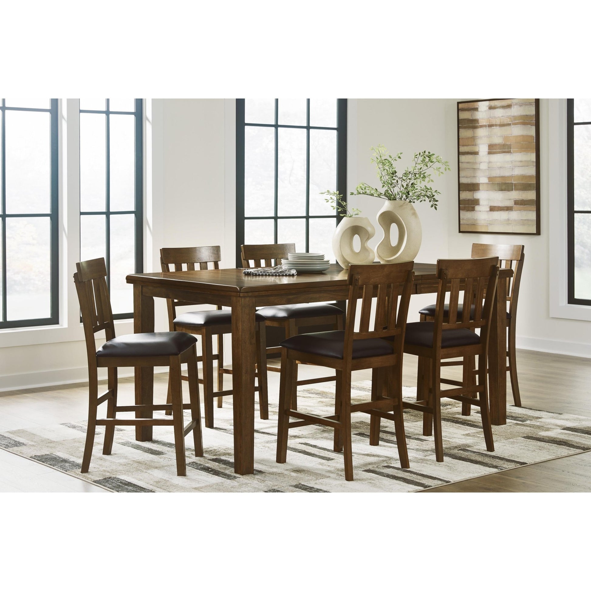 Signature Design by Ashley Ralene D594 - 32 Dining Room Counter Butterfly Extension Table - American Furniture of Slidell