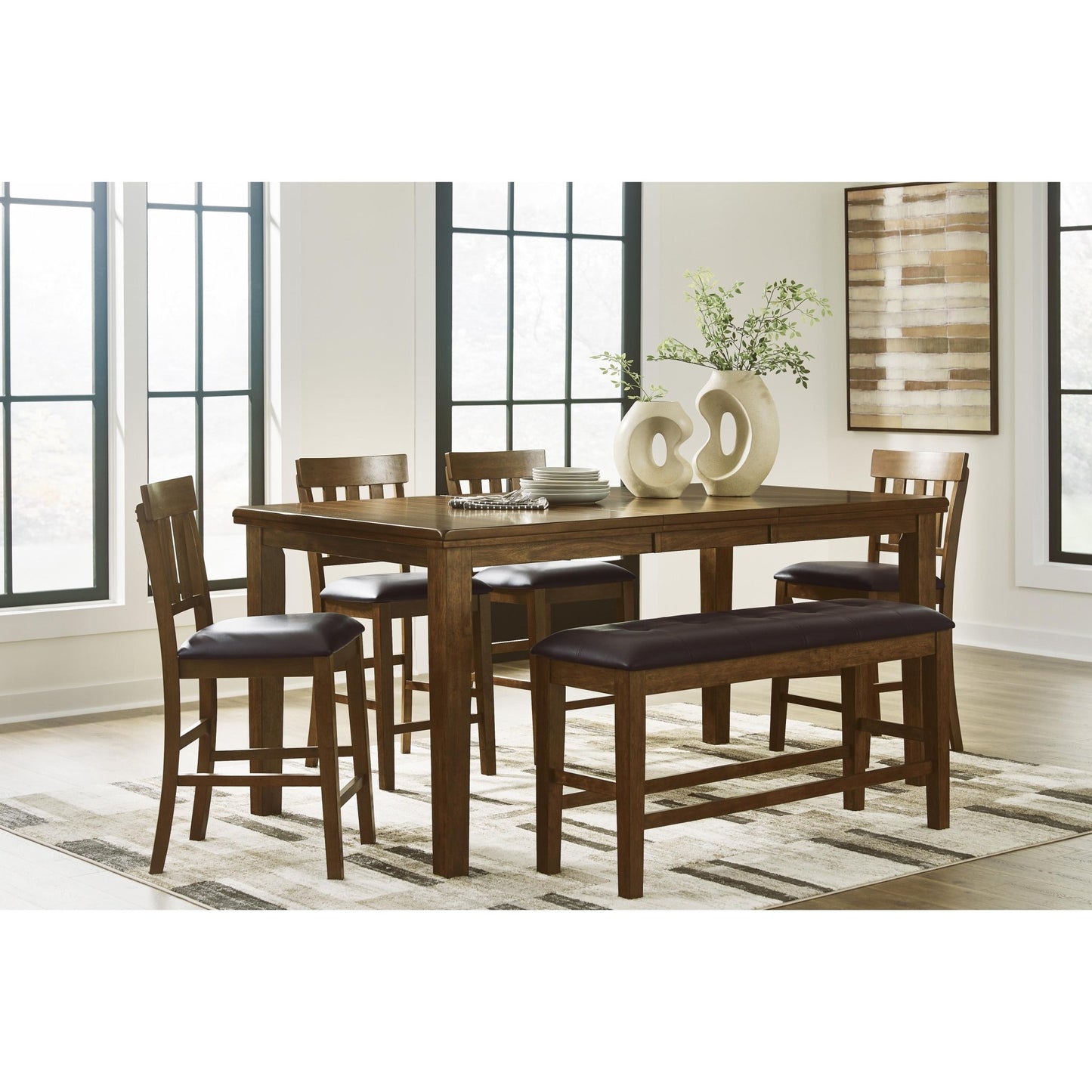 Signature Design by Ashley Ralene D594 - 32 Dining Room Counter Butterfly Extension Table - American Furniture of Slidell