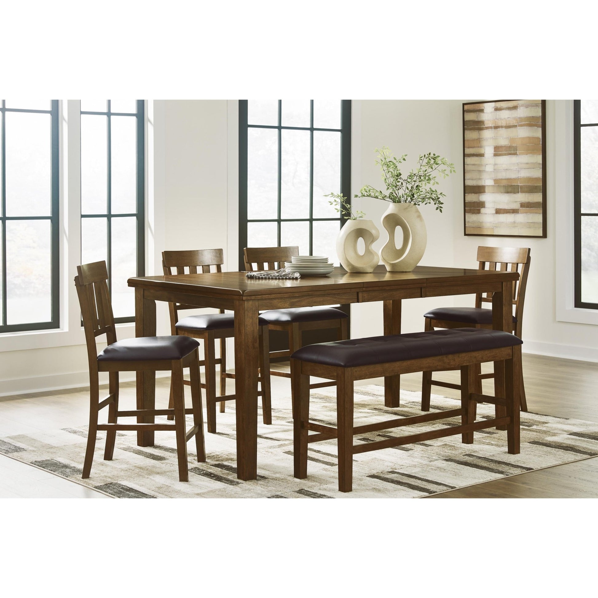 Signature Design by Ashley Ralene D594 - 32 Dining Room Counter Butterfly Extension Table - American Furniture of Slidell