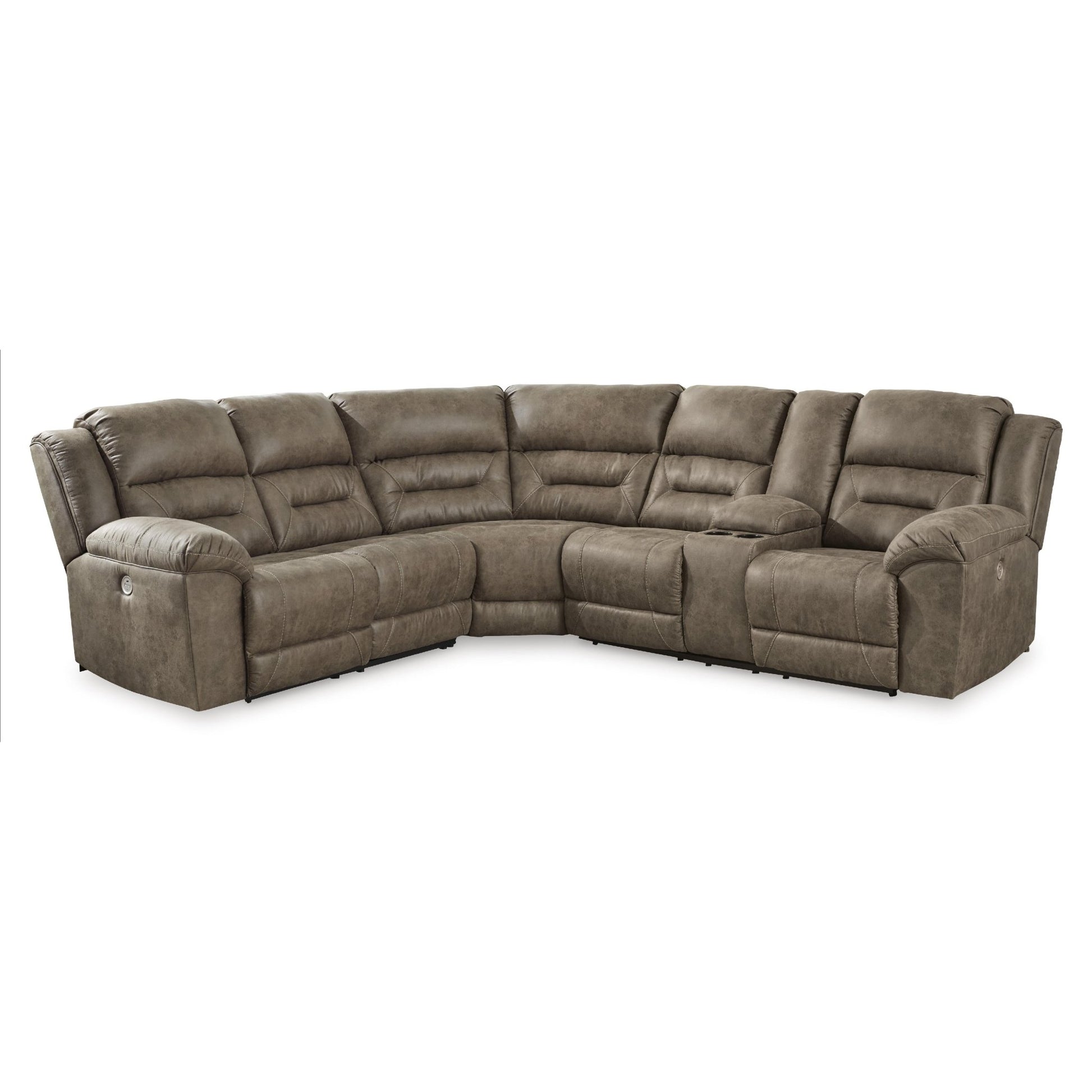 Signature Design by Ashley Ravenel 83106S2 3 pc Power Reclining Sectional - American Furniture of Slidell