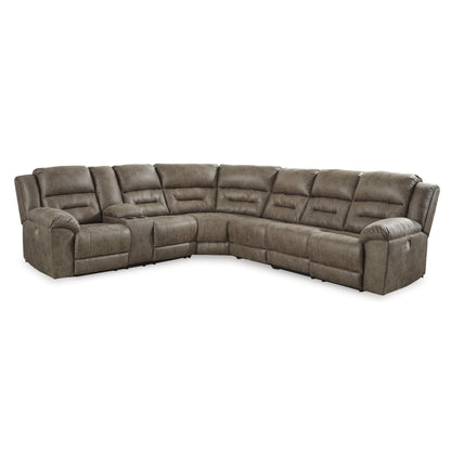 Signature Design by Ashley Ravenel 83106S3 4 pc Power Reclining Sectional - American Furniture of Slidell