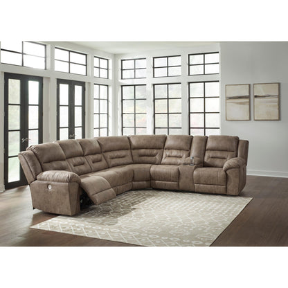 Signature Design by Ashley Ravenel 83106S4 4 pc Power Reclining Sectional - American Furniture of Slidell