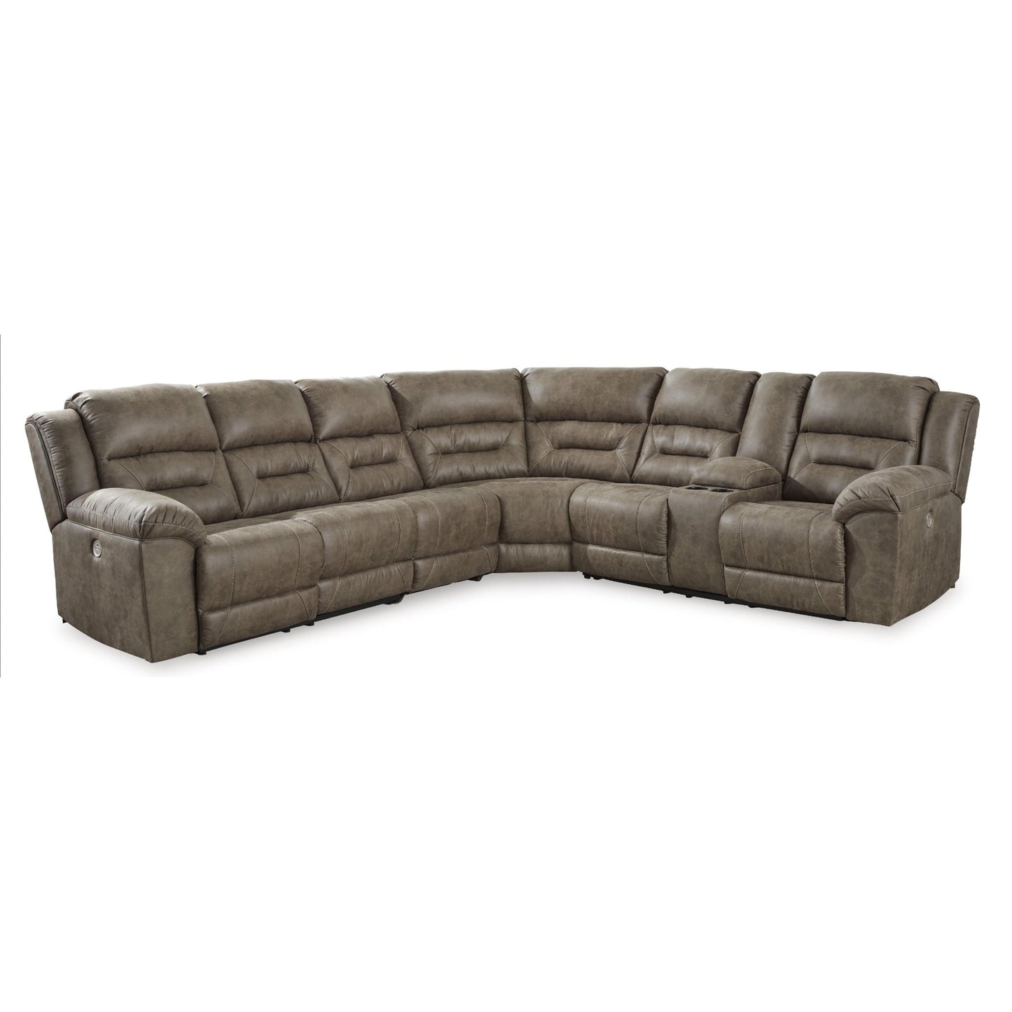 Signature Design by Ashley Ravenel 83106S4 4 pc Power Reclining Sectional - American Furniture of Slidell