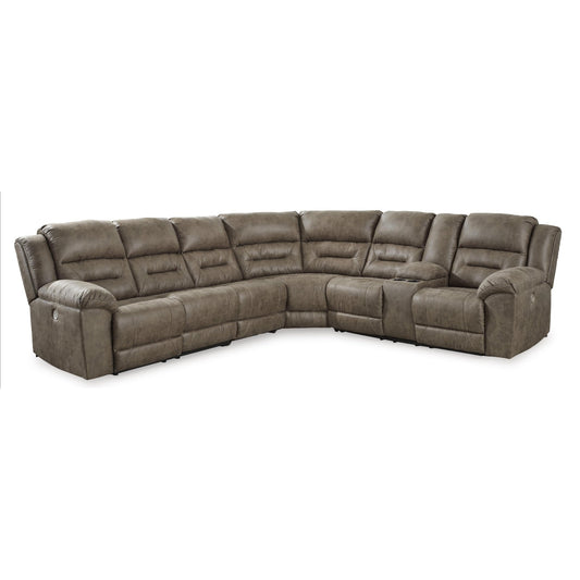 Signature Design by Ashley Ravenel 83106S4 4 pc Power Reclining Sectional - American Furniture of Slidell