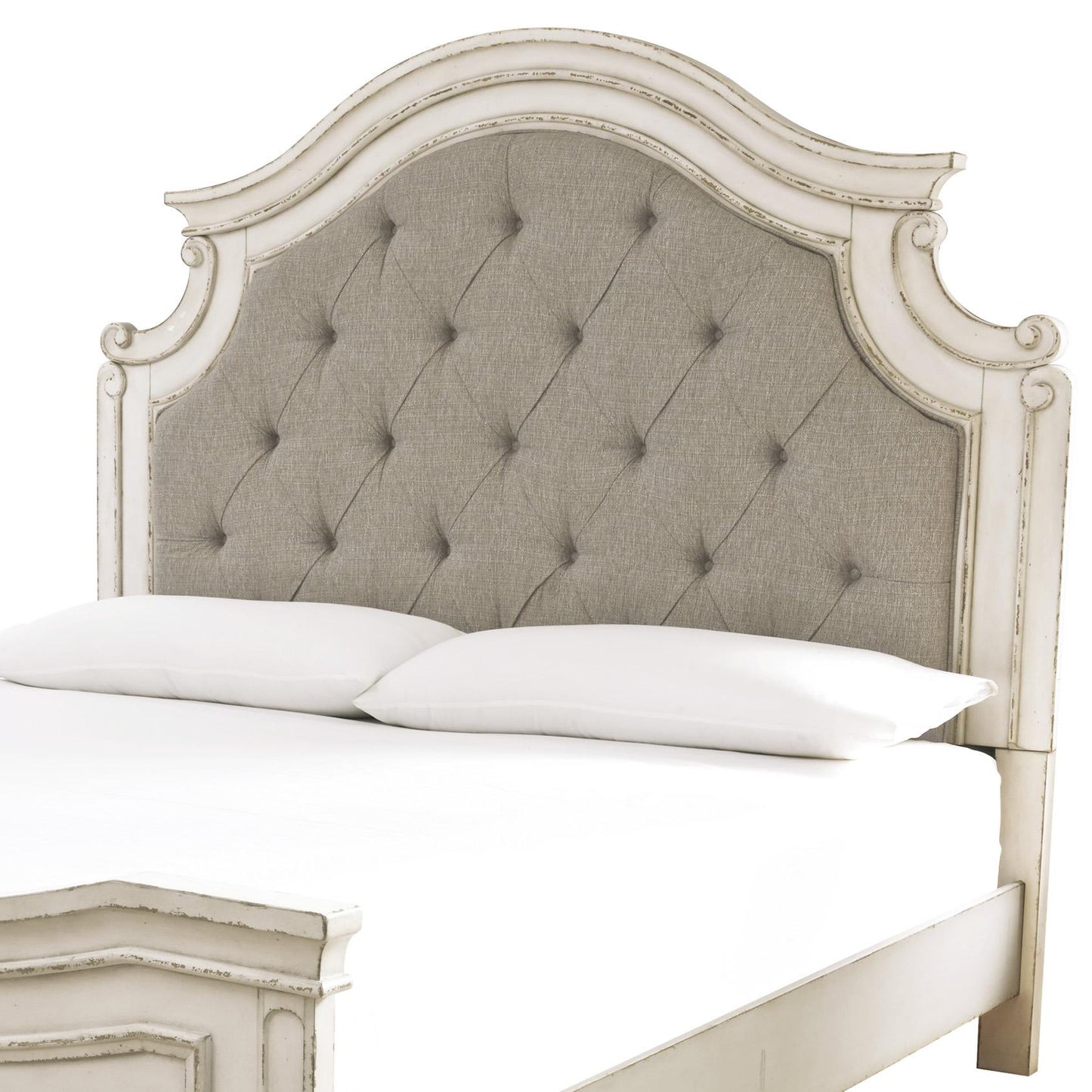 Signature Design by Ashley Realyn B743 - 57 Queen Upholstered Panel Headboard - American Furniture of Slidell