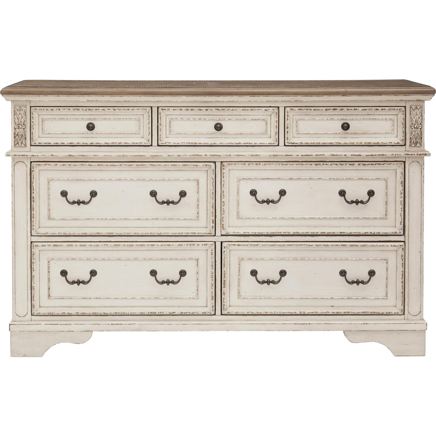 Signature Design by Ashley Realyn B743B30 7 pc Queen Upholstered Panel Bedroom Set - American Furniture of Slidell