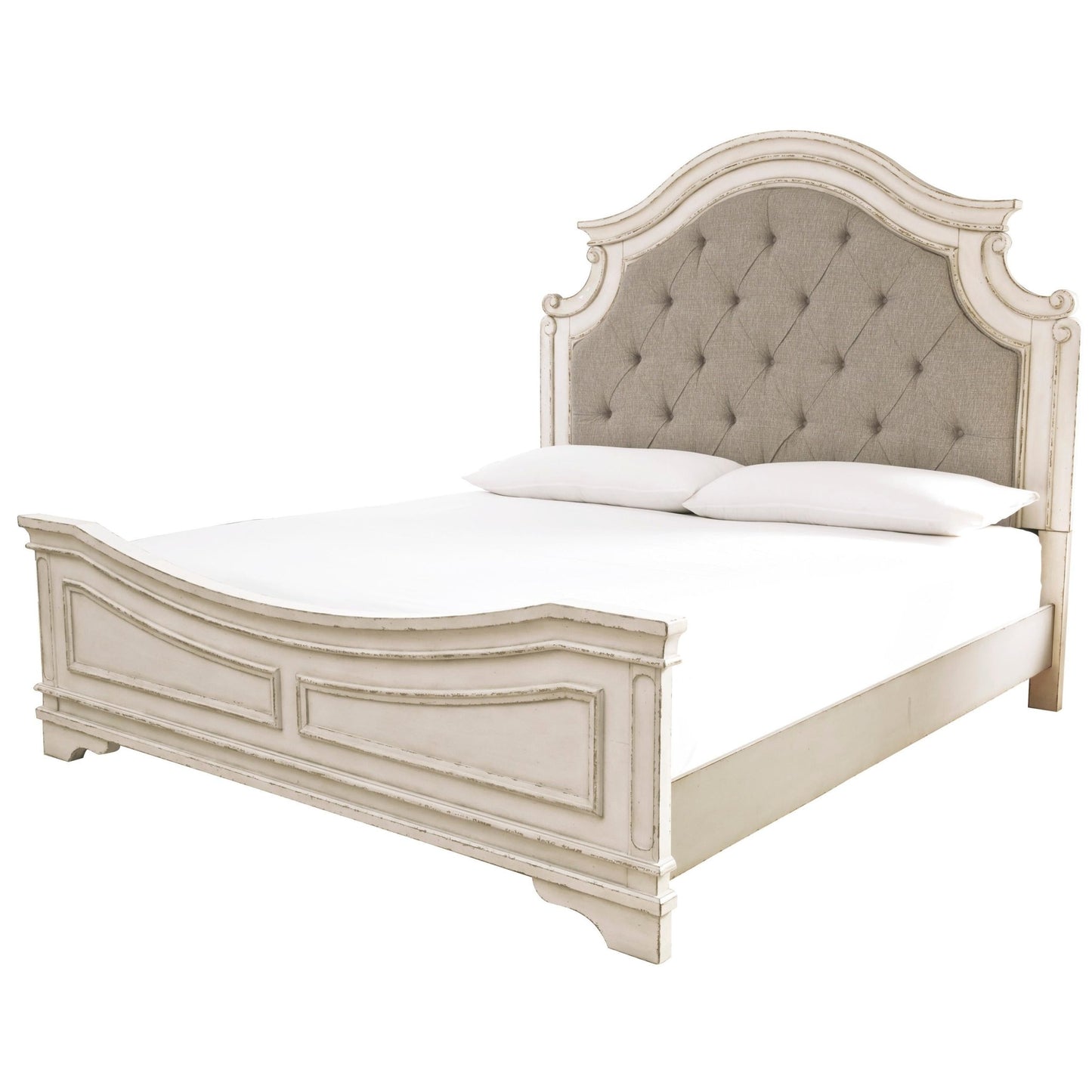 Signature Design by Ashley Realyn B743B58 10 pc King Upholstered Panel Bedroom Set - American Furniture of Slidell