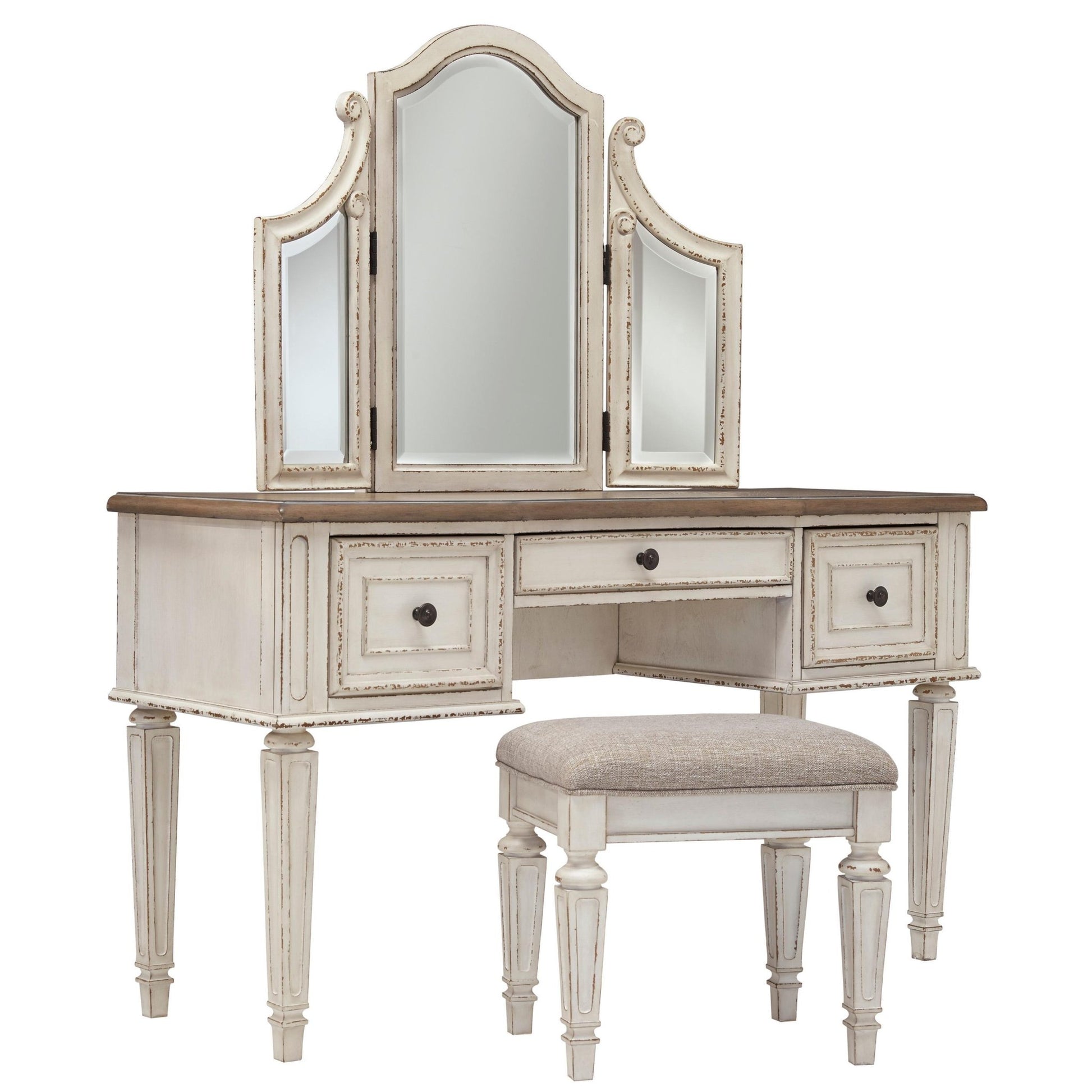 Signature Design by Ashley Realyn B743B58 10 pc King Upholstered Panel Bedroom Set - American Furniture of Slidell