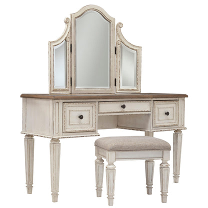 Signature Design by Ashley Realyn B743B58 10 pc King Upholstered Panel Bedroom Set - American Furniture of Slidell