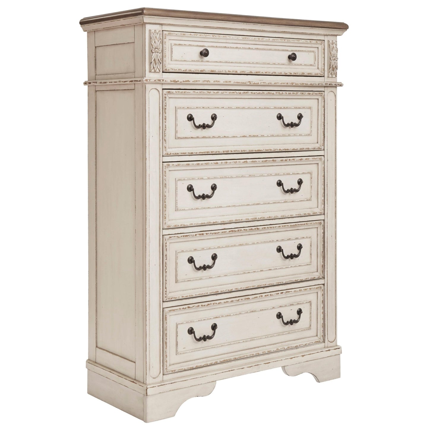 Signature Design by Ashley Realyn B743B68 6 pc King Upholstered Panel Bedroom Set - American Furniture of Slidell