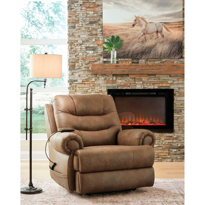 Signature Design by Ashley Revived and Restored Leather Look Lift Chair with Heat PC8240712 - American Furniture of Slidell