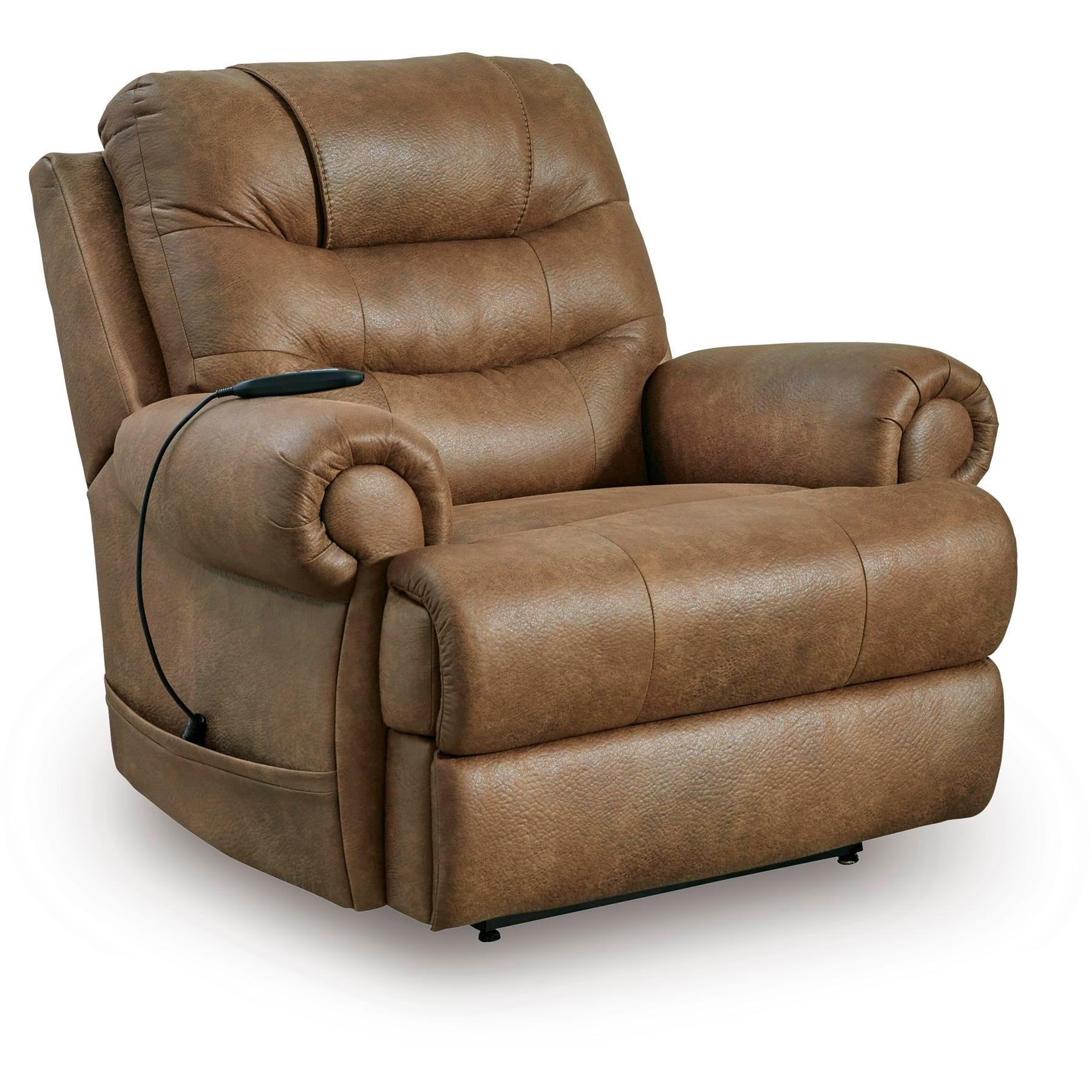 Signature Design by Ashley Revived and Restored Leather Look Lift Chair with Heat PC8240712 - American Furniture of Slidell