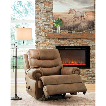 Signature Design by Ashley Revived and Restored Leather Look Lift Chair with Heat PC8240712 - American Furniture of Slidell