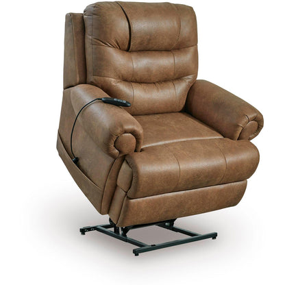 Signature Design by Ashley Revived and Restored Leather Look Lift Chair with Heat PC8240712 - American Furniture of Slidell