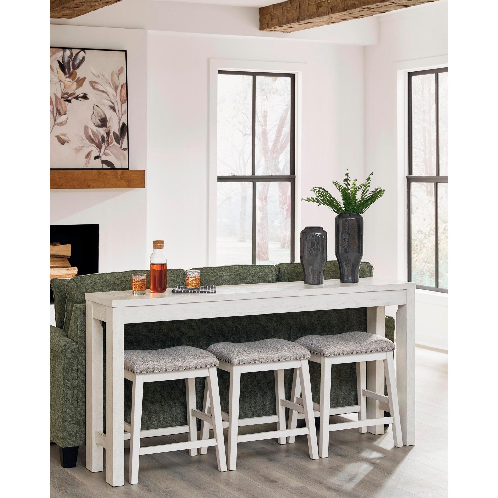 Signature Design by Ashley Robbinsdale 4 pc Counter Height Dinette D642 - 113 - American Furniture of Slidell